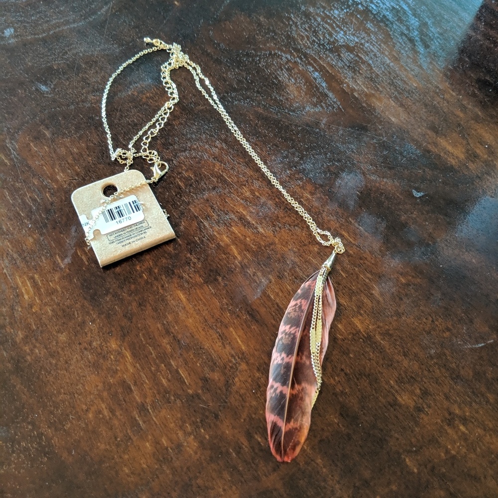 Feather necklace